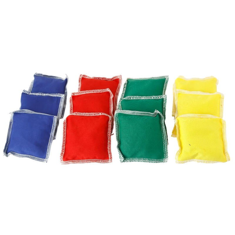 GSi Mini Toy Bean Bags | Used for Physical Education, Outdoor & Hand toss Games, Fun Activities Equipment for Kids | Made of Premium Cotton Fabric with Superior overlock Stitching | Pack of 12 - Image 2